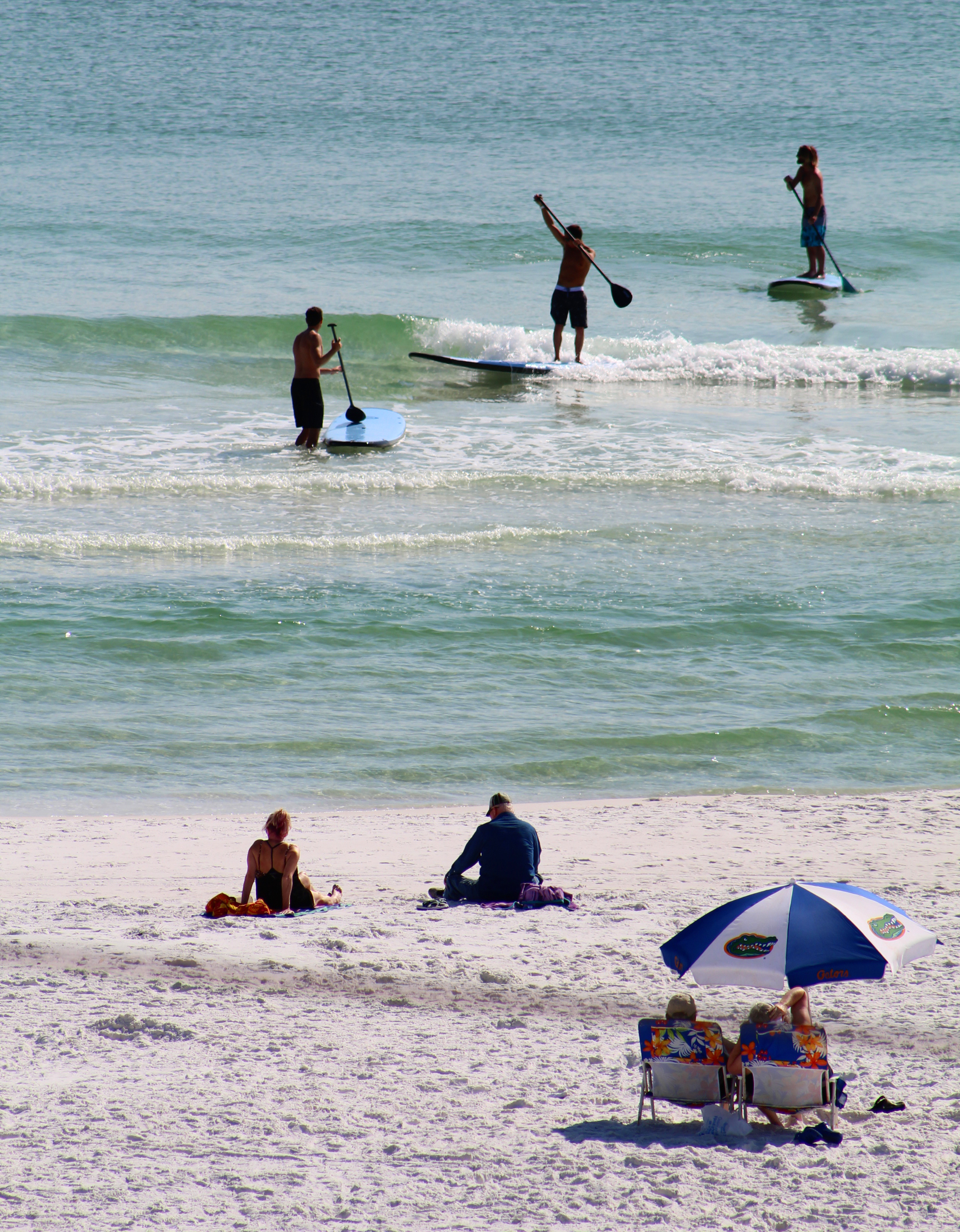 Stand up paddleboarding, Miramar Beach, FL, the Emerald Coast