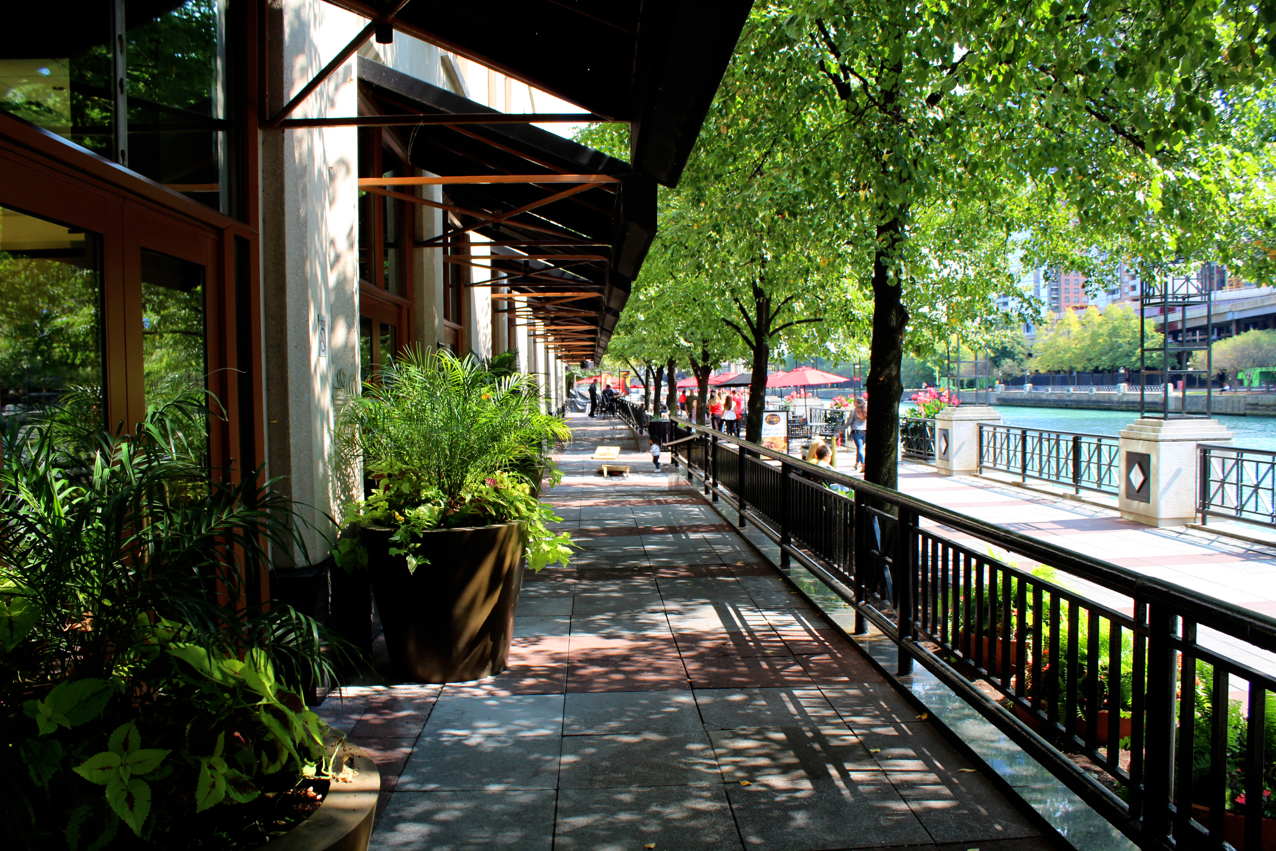 River Esplanade along the Chicago River