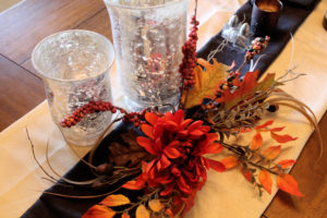 autumn table scape, snowbird tablescape, snowbird holidays
